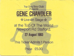 Gene Chandler Stafford Ticket 1983