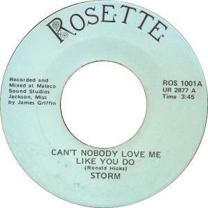 Storm - Can't Nobody Love Me Like You Do - Rosette